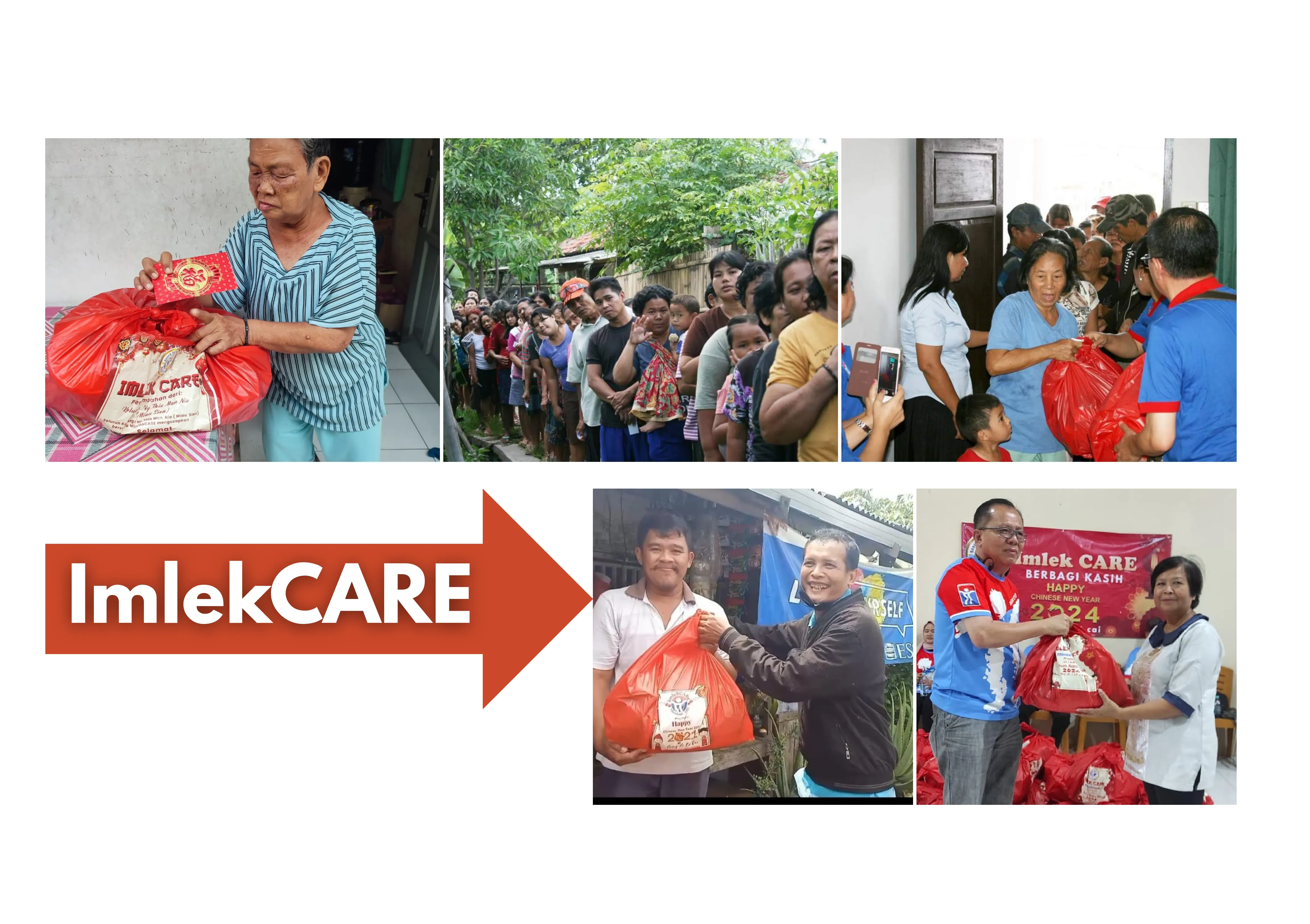 Pembagian bantuan sembako saat perayaan Imlek oleh MissionCARE